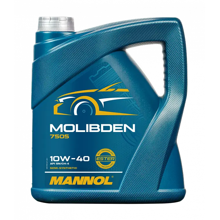 Aceite Motor Mannol 7505 Molibden 10W-40 - 4L - con MoS2 Antifricción