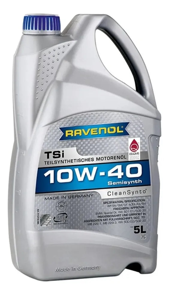 Aceite de Motor RAVENOL TSI 10W-40 5 Litros — Hecho en Alemania