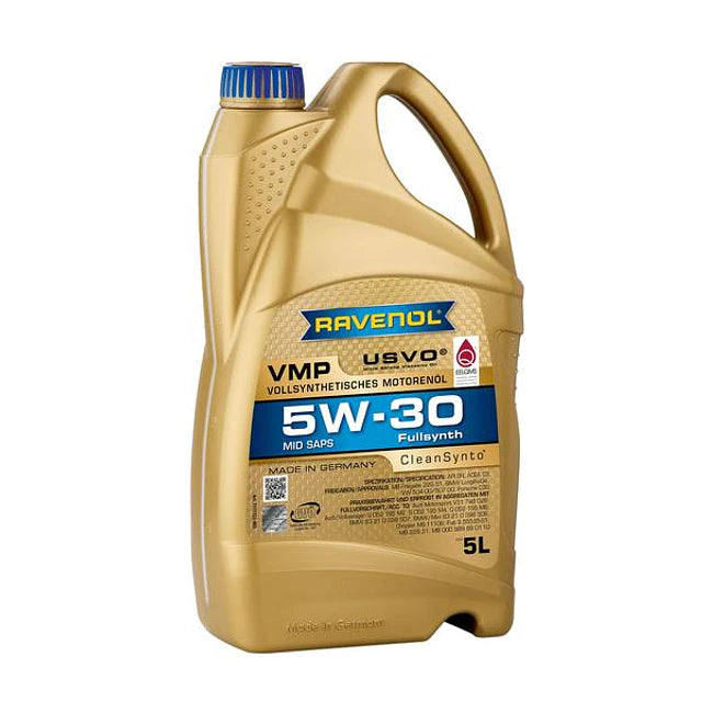 Aceite de Motor RAVENOL VMP 5W-30 5 Litros —  (Norma VW 504 00/507 00, MB 229.51) Made in Germany