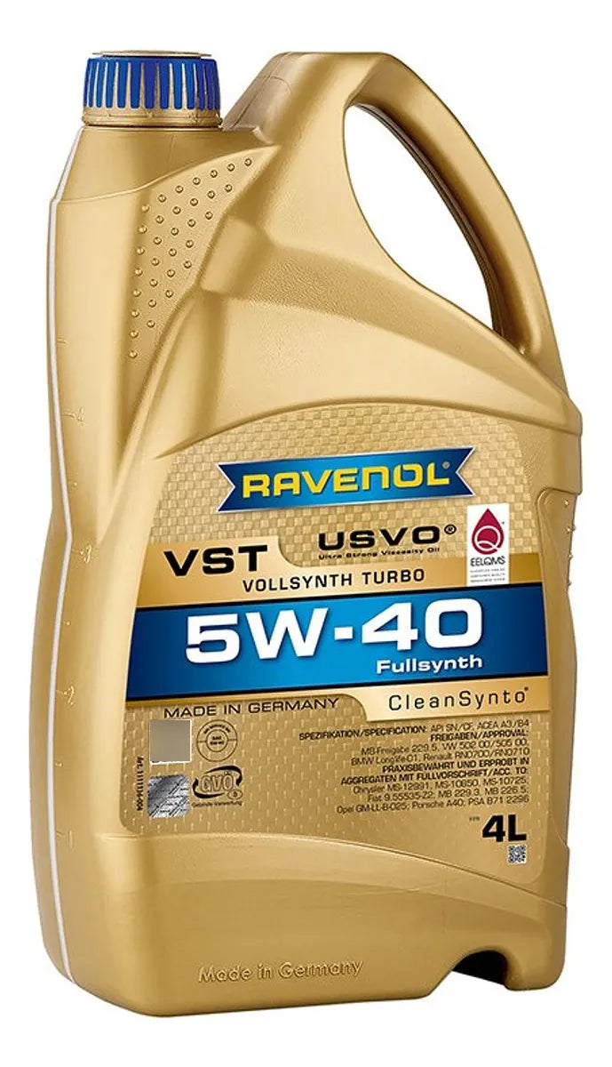 Aceite de Motor RAVENOL VST 5W-40 4 Litros  (Vollsynth Turbo)