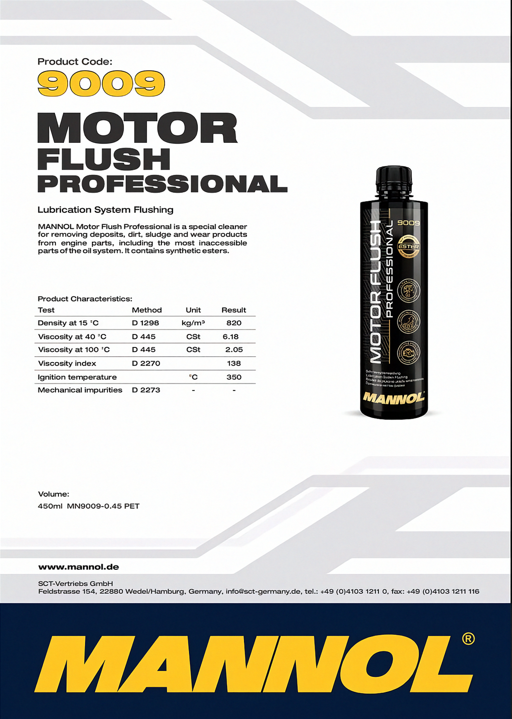 Limpiador de Motor Mannol 9900 Motor Flush - Limpieza Interna Rápida - 350ml